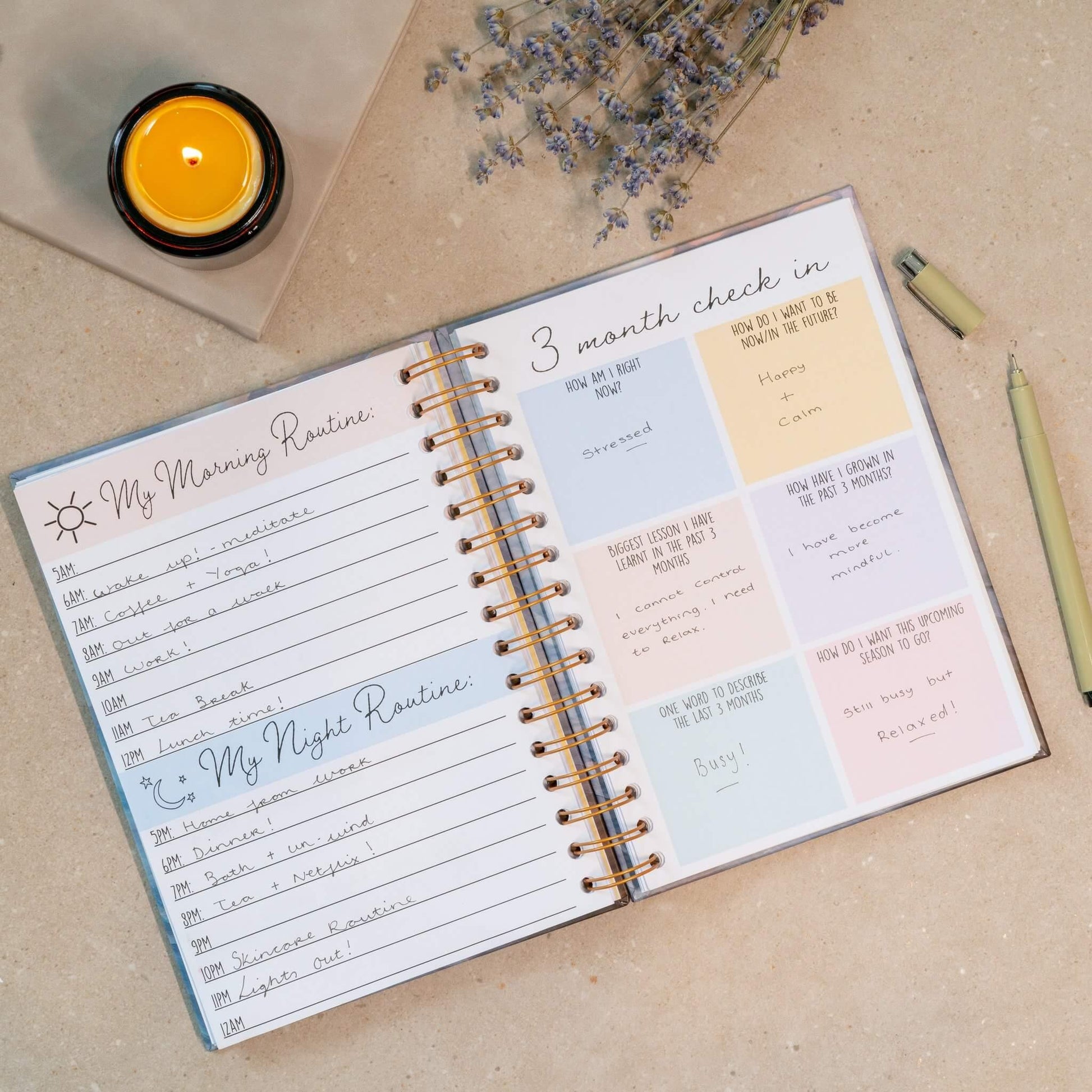 TinyChange 2024 Classic Life Planner, Life Coach in a Book; Achieve Goals, A5 Size Diary+ 2 Pocket & Meal Planners, Gratitude Journal, 100+  Activities & Reminders